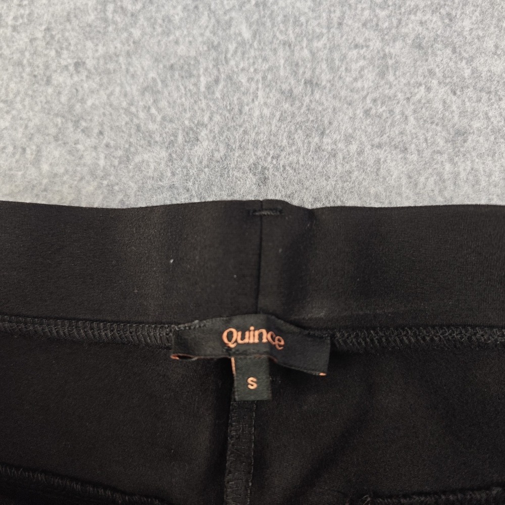 Quince Ultra Stretch Ponte Bootcut Pants Women's Small Black Pull On - Picture 6 of 10